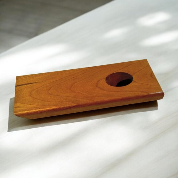 Wood Wine Bottle Holder Gravity Defying Novelty by Inova Vintage *no bottle* - Picture 2 of 5